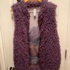 PJ Salvage fuzzy vest